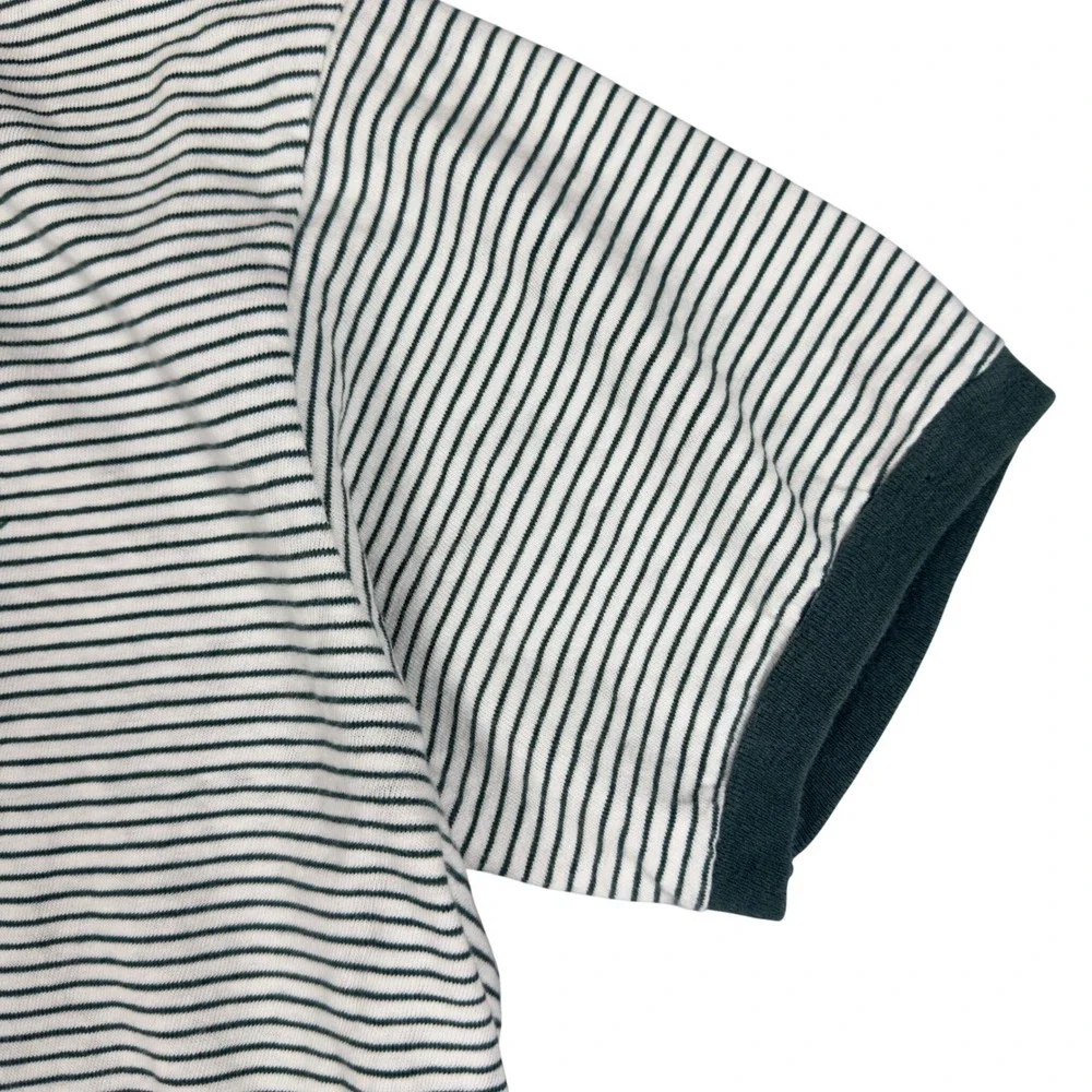 Vtg 60s Champion Stetson University Striped Ringer Tee Men's L Green USA - Picture 4 of 11